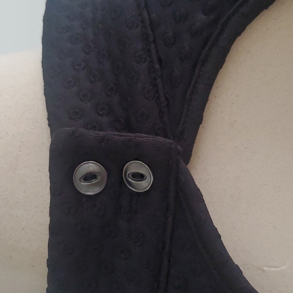 Free People Key Hole Sexy Back Dress Black Longsleeve Xsmall - Picture 6 of 10